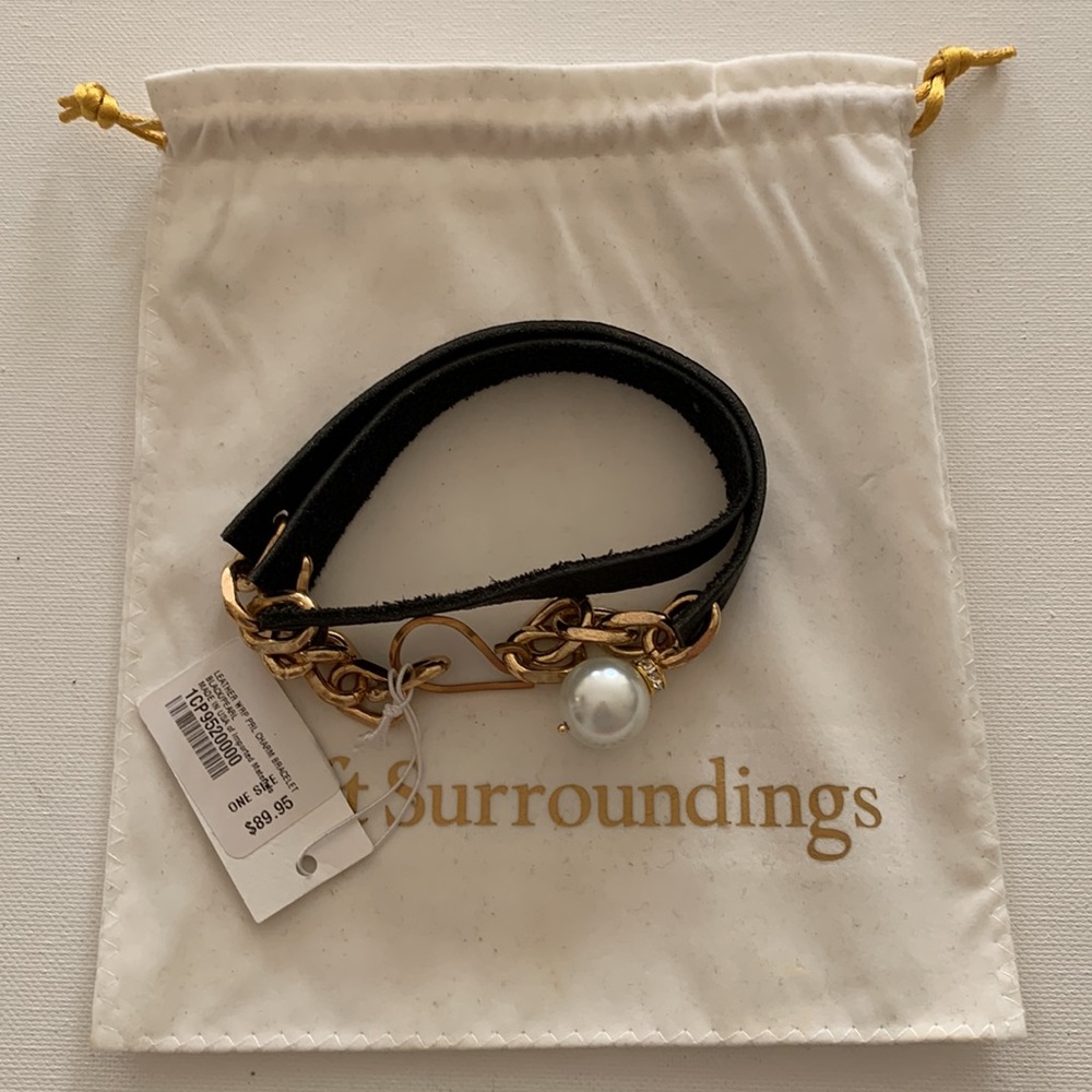 Black Leather Bracelet - Picture 6 of 8